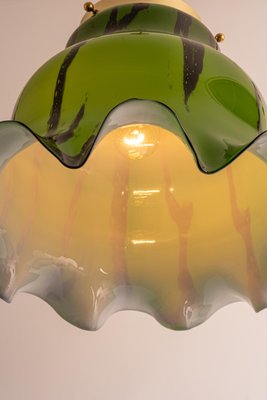 Orange Glass Pendant Light from Peill & Putzler, Germany, 1970-UGR-1156635