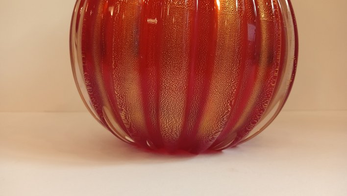 Orange Glass Vase by Archimede Seguso, Italy, 1970s-TKR-1819350