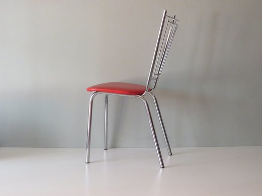 Orange Happy Diner Chairs, Germany, 1960s, Set of 4-UKG-1382262