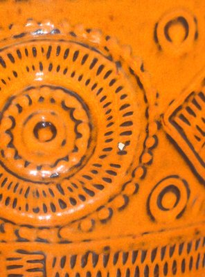 Orange Model 550-45 Contura Floor Vase from Bay Keramik, 1970s-AFE-1436016