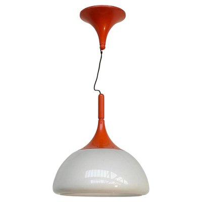 Orange Pendant Lamp by Elio Martinelli for Martinelli Luce, 1970s-RNN-1584451