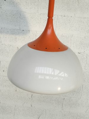 Orange Pendant Lamp by Elio Martinelli for Martinelli Luce, 1970s-RNN-1584451