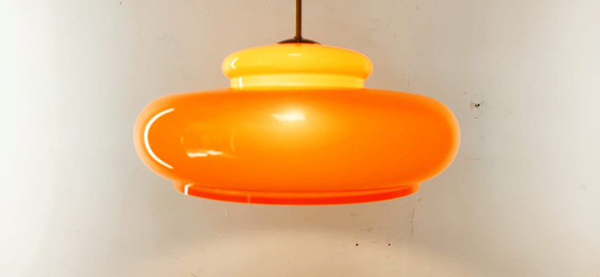 Orange Polycarbonate Pendant Lamp-QLH-1292963