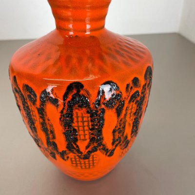 Orange Pottery Vase from Kreutz Ceramics, Germany, 1970s-QZ-1175985