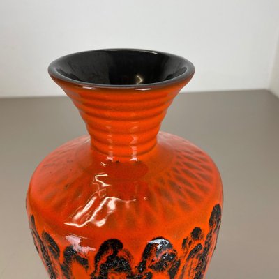 Orange Pottery Vase from Kreutz Ceramics, Germany, 1970s-QZ-1175985