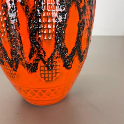 Orange Pottery Vase from Kreutz Ceramics, Germany, 1970s-QZ-1175985