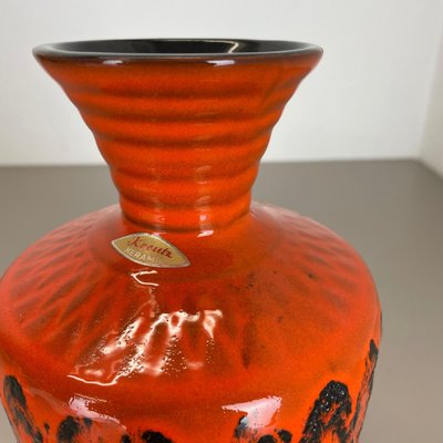 Orange Pottery Vase from Kreutz Ceramics, Germany, 1970s-QZ-1175985