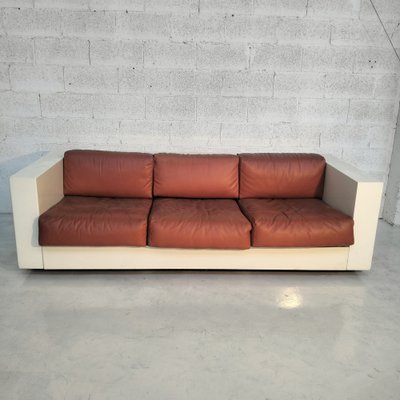 Orange Saratoga 3-Seater Sofa attributed to Massimo & Lella Vignelli for Poltronova, 1960s-1970s-RNN-1716305