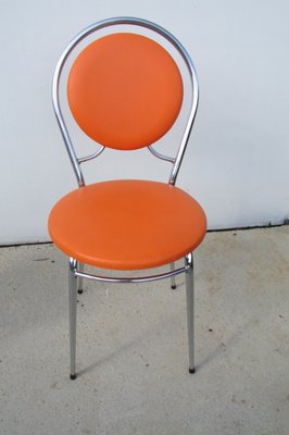 Orange Side Chairs, 1970s, Set of 2-RDN-744210