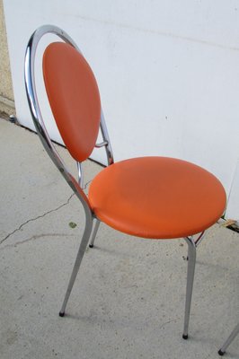 Orange Side Chairs, 1970s, Set of 2-RDN-744210