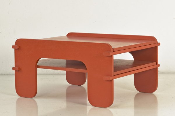 Orange Side Table attributed to Fratelli Reguitti, Italy, 1969-LOB-1405470