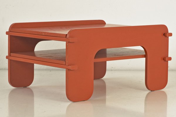 Orange Side Table attributed to Fratelli Reguitti, Italy, 1969-LOB-1405470