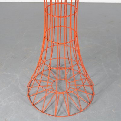 Orange Wire Metal Coat Rack by Verner Panton for Fritz Hansen, Denmark, 1960s-DV-1232326