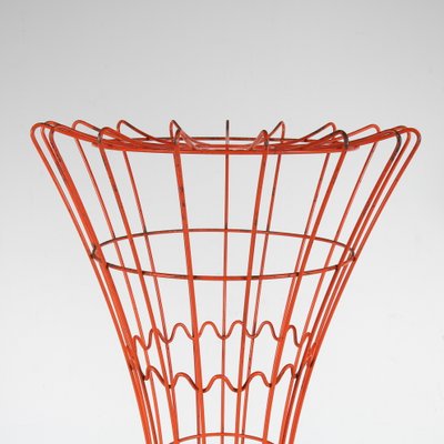 Orange Wire Metal Coat Rack by Verner Panton for Fritz Hansen, Denmark, 1960s-DV-1232326