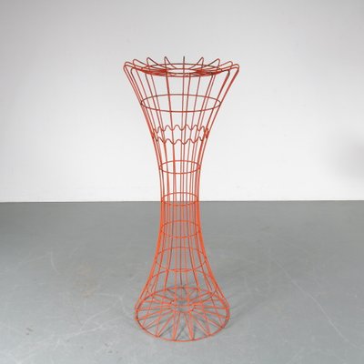 Orange Wire Metal Coat Rack by Verner Panton for Fritz Hansen, Denmark, 1960s-DV-1232326