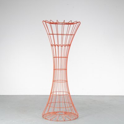 Orange Wire Metal Coat Rack by Verner Panton for Fritz Hansen, Denmark, 1960s-DV-1232326