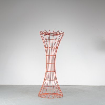 Orange Wire Metal Coat Rack by Verner Panton for Fritz Hansen, Denmark, 1960s-DV-1232326