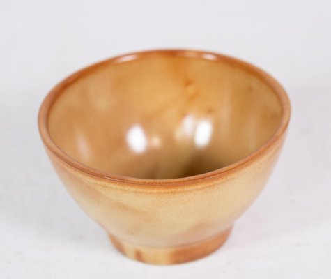 Orange Yellow Ceramic Bowl, 1960s-UY-1427385