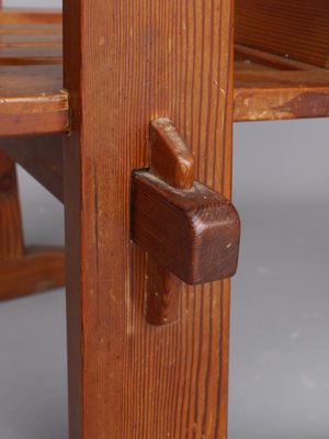 Oregon Pine Armchairs, 1930s, Set of 4-MB-1358171