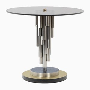 Organ Pedestal Table in Chromed Metal, 1970s-CEJ-1793306