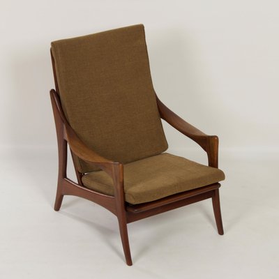 Organic Teak Easy Chair With High Back from De Ster, 1960s-ZT-1173704