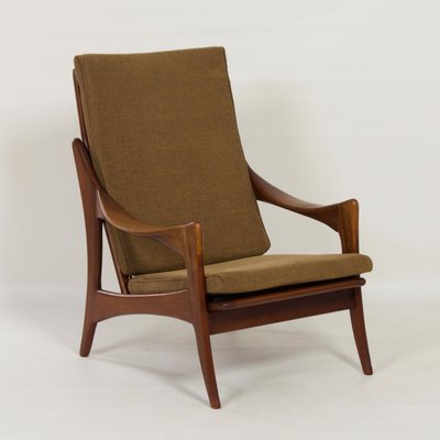 Organic Teak Easy Chair With High Back from De Ster, 1960s-ZT-1173704