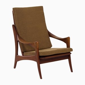 Organic Teak Easy Chair With High Back from De Ster, 1960s-ZT-1173704