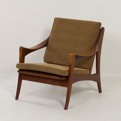 Organic Teak Easy Chair With Low Back from De Ster, 1960s-ZT-1173705