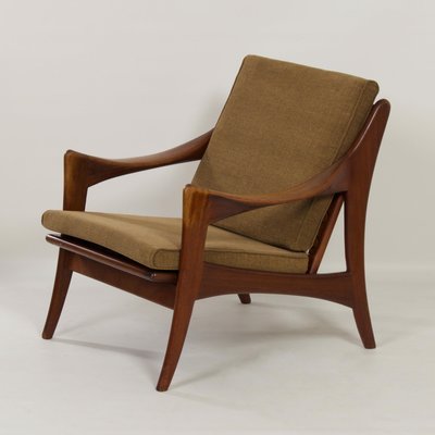 Organic Teak Easy Chair With Low Back from De Ster, 1960s-ZT-1173705