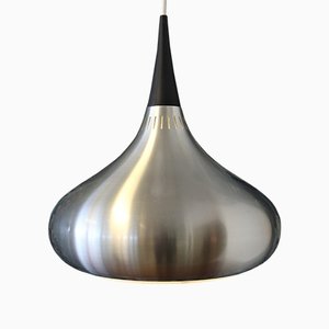 Orient Brushed Aluminum Pendant Lamp by Jo Hammerborg for Fog & Mørup, 1960s-BPJ-1389790