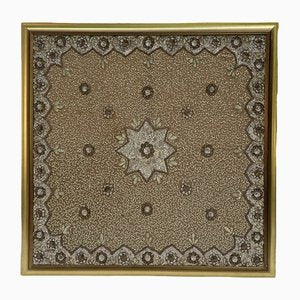 Oriental Wall Decoration, India, 20th-Century, Sequin Embroidery, Framed-FSD-1345191