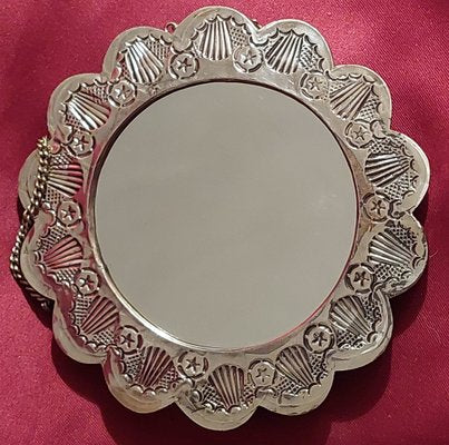 Oriental Wedding Mirrors in 900 Silver, 1960s, Set of 2-PDF-2041951