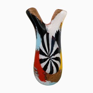 Oriente Murano Glass Vase with Double Neck attributed to Dino Martens, 1950s-YGE-1378271