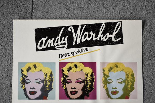 Original Andy Warhol Marilyn Monroe Exhibition Poster by Ros Nagy-Roden, Museum Ludwig Köln, 1989-1990-ZAA-1766080