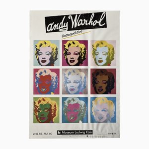 Original Andy Warhol Marilyn Monroe Exhibition Poster by Ros Nagy-Roden, Museum Ludwig Köln, 1989-1990-ZAA-1766080