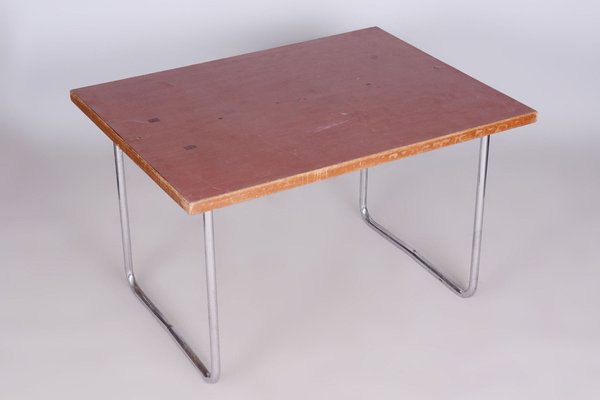 Original Bauhaus Dining Table attributed to Mücke Melder, Former Czechoslovakia, 1930s-WHY-1732069