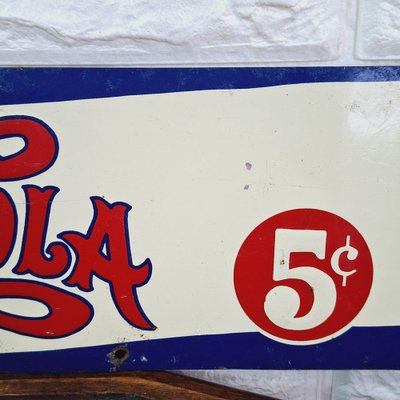 Original Pepsi Cola Tin Sign, 1940-FRB-1777774