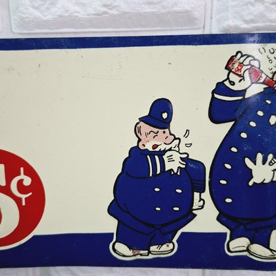 Original Pepsi Cola Tin Sign, 1940-FRB-1777774