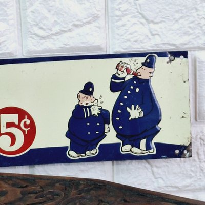 Original Pepsi Cola Tin Sign, 1940-FRB-1777774