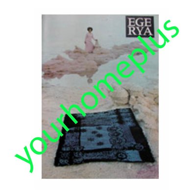 Original Scandinavian Square Pattern Rya Rug by Ege Taepper, Denmark, 1960s-QZ-1344879