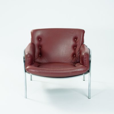 Osaka Lounge Chair in Leather by Martin Visser for 't Spectrum, 1964-NQU-1784151