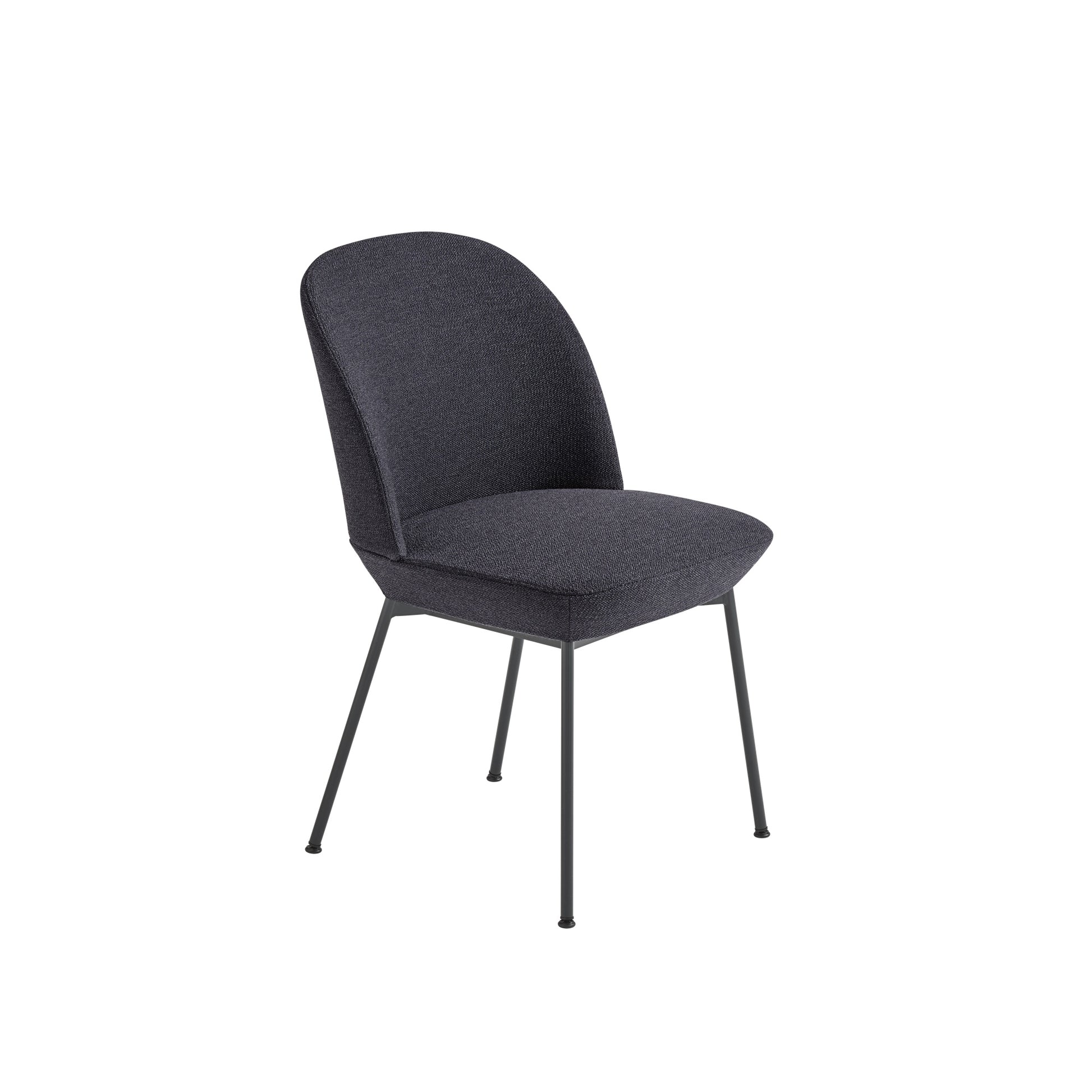 Oslo Dining Chair Upholstered by Muuto #Ocean 601/Anthracite Black