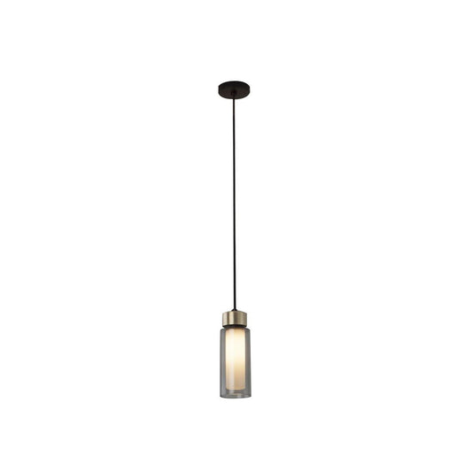 Osman 560.21 Pendant Lamp by TOOY #Matt Black/ Brushed Brass with Clear Glass