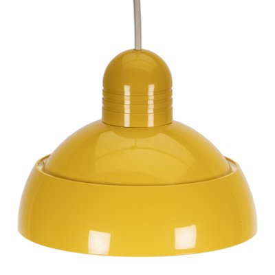 Osram Pendant Lamp in Yellow Plastic, 1970s-XMR-1382613