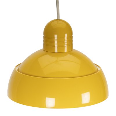 Osram Pendant Lamp in Yellow Plastic, 1970s-XMR-1382613