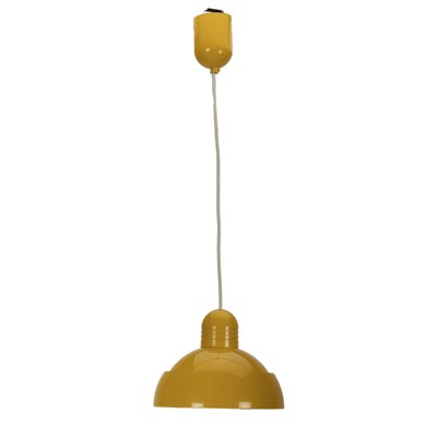 Osram Pendant Lamp in Yellow Plastic, 1970s-XMR-1382613