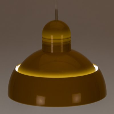 Osram Pendant Lamp in Yellow Plastic, 1970s-XMR-1382613