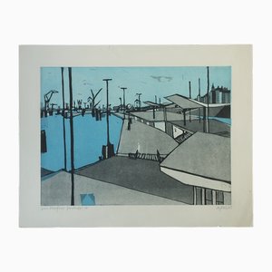 Otto Eglau, In Port, Etching, 1961-ZAA-1706501