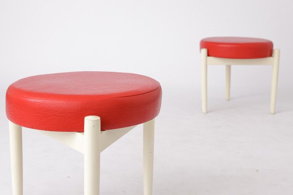 Ottomans by Hugo Frandsen for Spøttrup, Denmark, 1960s, Set of 2-DOM-1798995