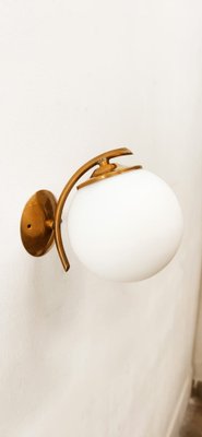 Ottone Wall Lamp with Opal White Sphere-QLH-1315047